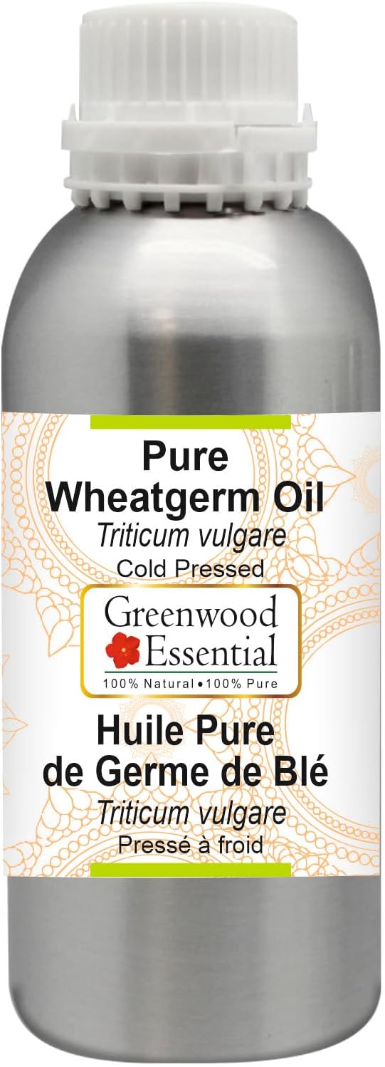 Greenwood Essential Pure Wheatgerm Oil (Triticum vulgare) Cold Pressed 1250ml (42 oz)