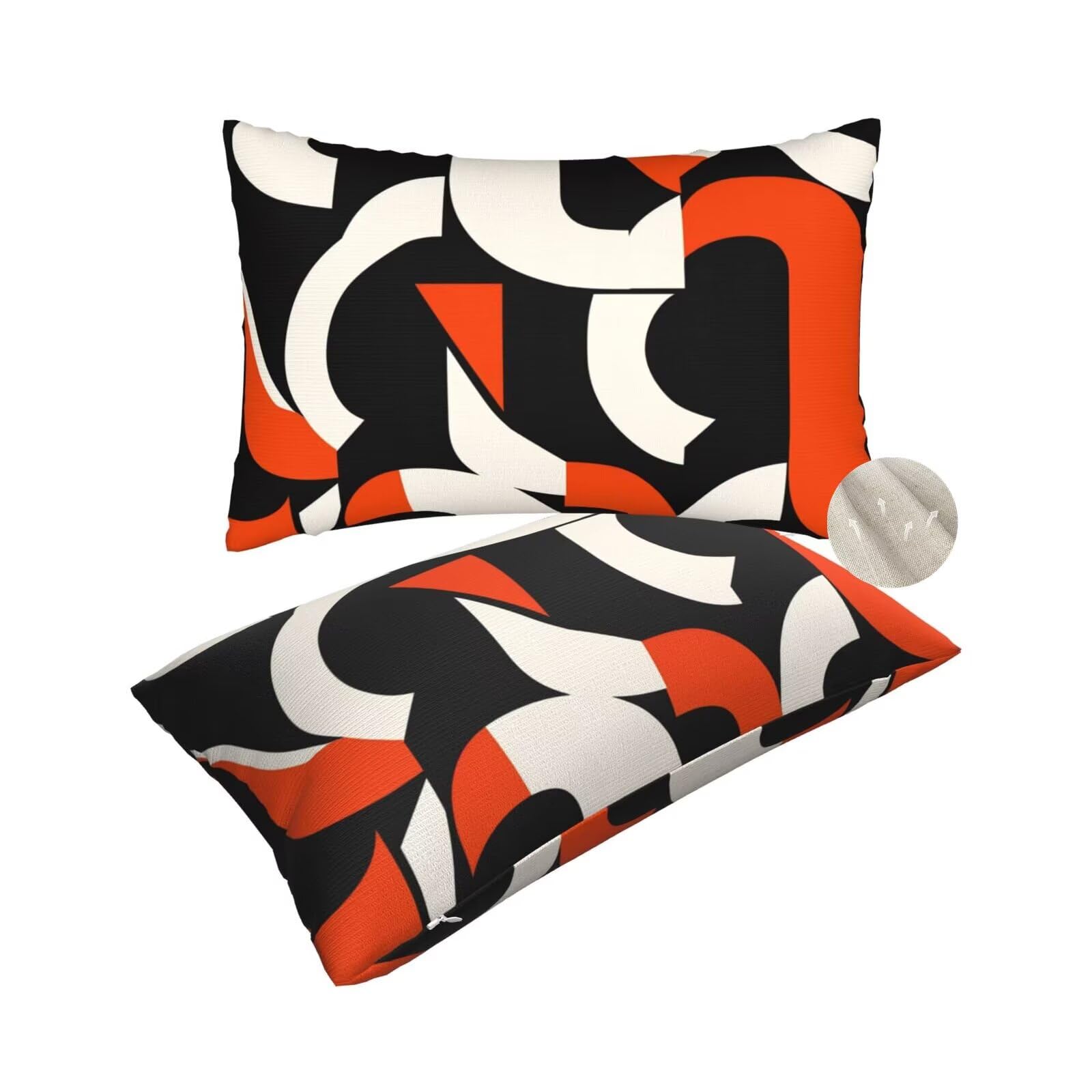 Housses de coussin vintage 50x80 cm et coussin decoratif de salon