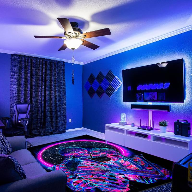 Tapete decorativo rectangular Blacklight Kiss 70x47 pulgadas miniatura 2
