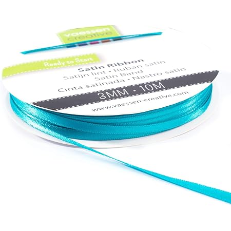 Schleifenband 50m X 3mm Turkis Grun Satinband Geschenkband Dekoband Amazon De Kuche Haushalt Wohnen 