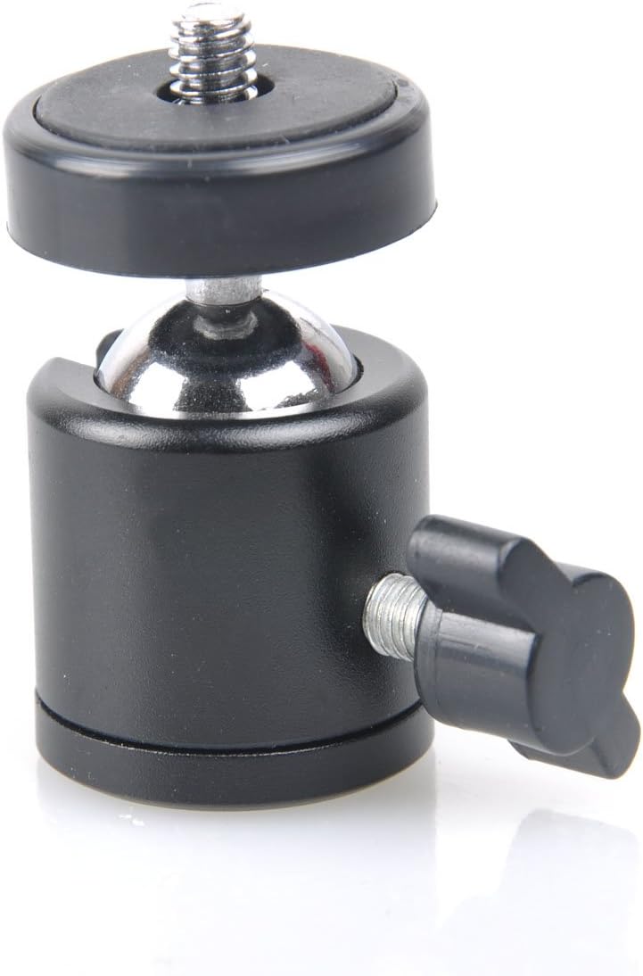 RetiCAM® Mini Ball Head BHA20 - Metal Ballhead 360° Pan 90° Tilt Tripod Mount - BHA20, Aluminum