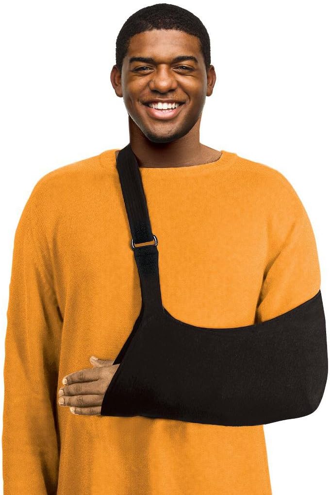 Joslin SlingJoslin Ultimate Arm Sling® Supports Weight of Arm Evenly to Eliminate Pressure Points While Dramatically Reducing Neck Fatigue, Made of Soft Breathable Cotton Spandex Fabric, Average Adult Sling