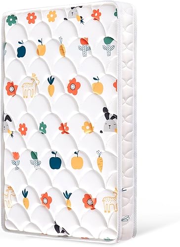 Colchón mini para cuna de 38 x 24 x 4 pulgadas, soporte firme y cómodo, espuma premium, silencioso e inodoro, hipoalergénico, se adapta a cunas mini