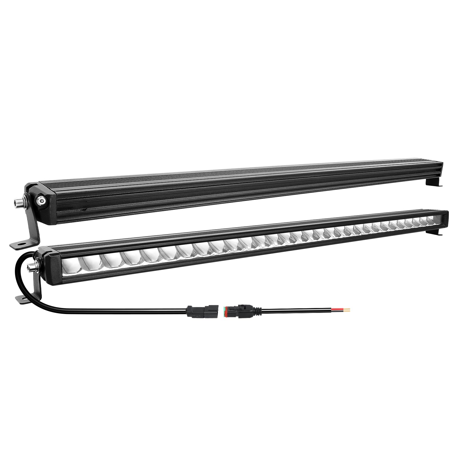 Willpower LED Bar 84cm 33'' 90W LED Light Bar 12V 24V Pojedynczy Rząd Dalekiego Zasięgu Reflektorów LED Light Bar dla 4x4 Ciągnik Samochodowy Ciężarówka Łódź Offroad, 6000K Biały, IP67 Wodoodporna
