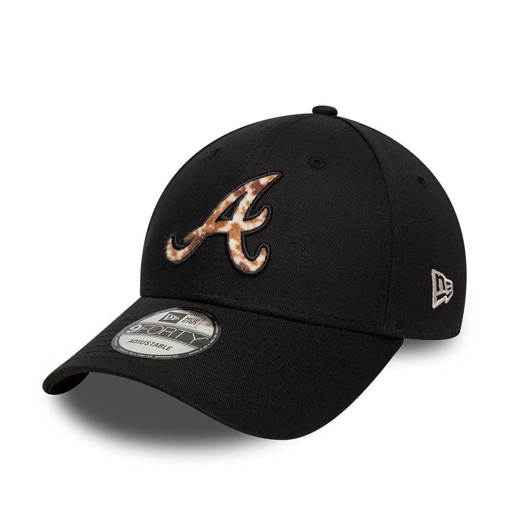 New Era Atlanta Braves MLB Faux Pony Infill 9Forty Cap Black โ image 1