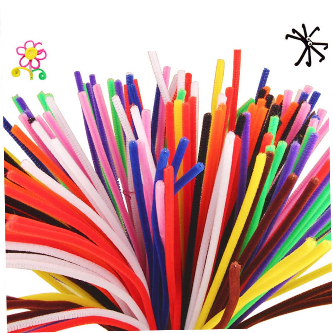 Chenille Stems Pipe Cleaners Colorful Sticks DIY Crafts Making Tool Pipe for Kids Children 100PCS image 5
