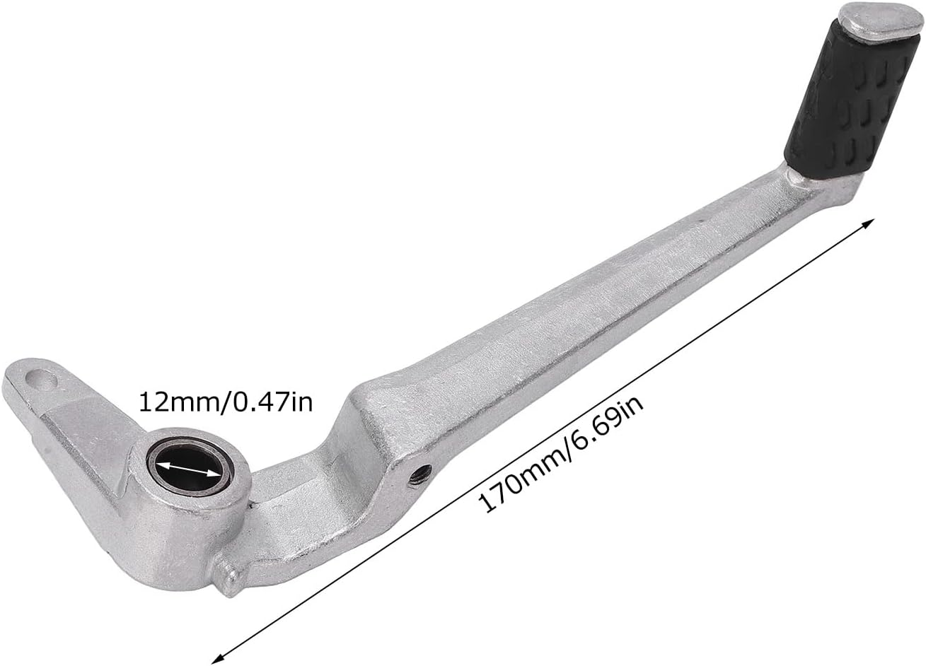 Rear Brake Foot Pedal Lever High Strength Silver Aluminum Motorbike Brake Pedal Powersports Brake Pedals Replacement for Ducati Monsters 696 2009‑2013