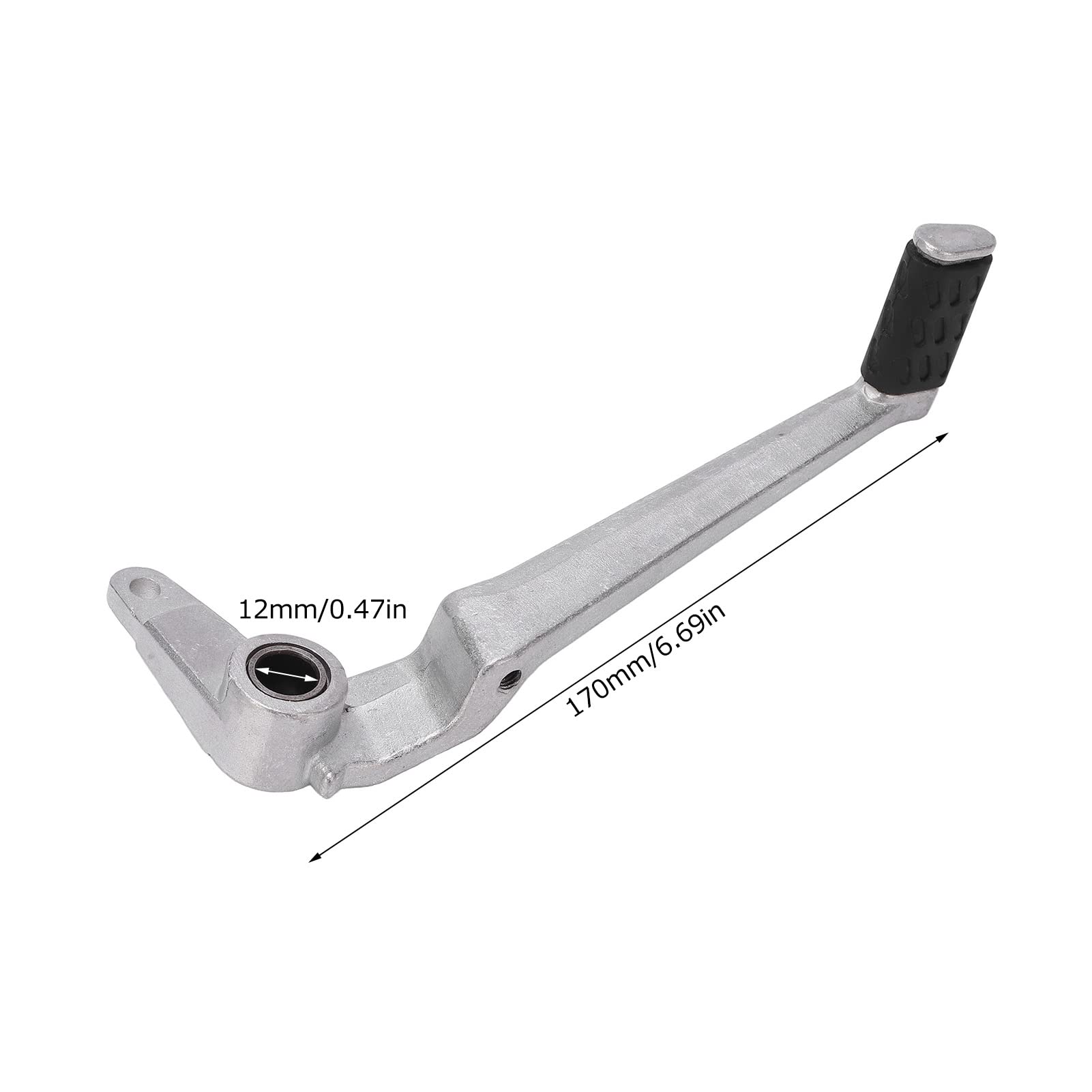 Fydun Palanca del Pedal del Freno Trasero, Palanca de Cambios de Motocicleta Aluminio de Alta Dureza Plata Recambio para Monsters 696 2009‑2013