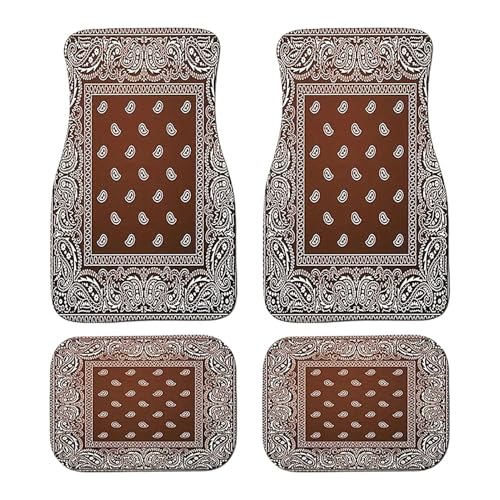 Alfombrillas delanteras y traseras boho para evitar deslizamientos