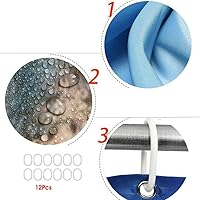 Vista 6 de Juego de 4 piezas de cortina de ducha gótica con diseño de estrellas, bruja, cráneo, luna, adivinación gótica, antideslizante, cubierta de toli