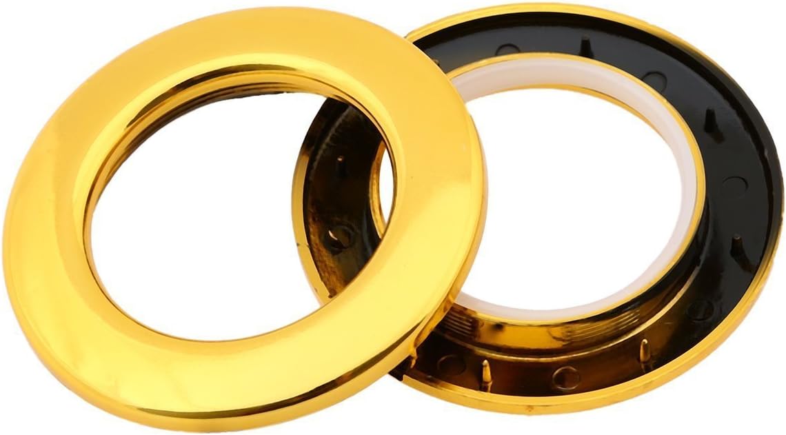 7788shop Plastic Curtain Rings Colour Gold Size 45mm./50 Piece