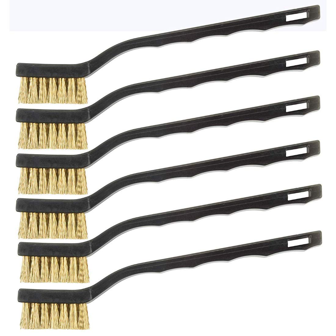DIY Crafts Pack Of 12 Pcs Set, Design No# 4, Mini Wire Brush Set Steel Brass Nylon Cleaning Polishing (Pack Of 12 Pcs Set, Design No# 4) 2