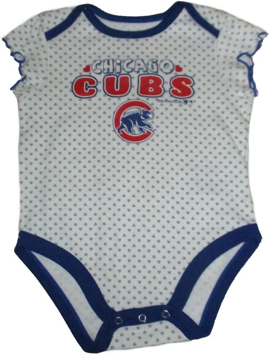 VF Chicago Cubs Girl's Love Series Infant Creeper Bodysuit - Team Colors
