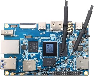 5B 4GB Rockchip RK3588S 8 Core 64 Bit Wi-Fi6, BT5.0 Single Board Computer with 32GB eMMC, 2.4GHz Frequency Open Source Development Board Run Orange Pi OS,Android,Debian,Ubuntu (OPi 5B 4G32G)