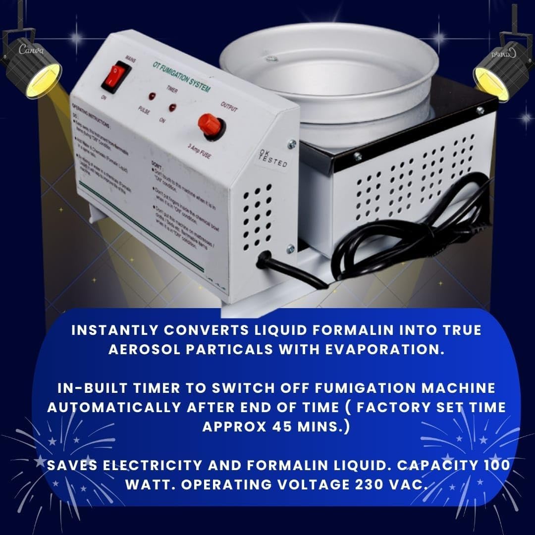 Máquina de fumigación con temporizador para hospitales, UCI, OT, dentistas, hogares, oficinas y laboratorios de microbiología