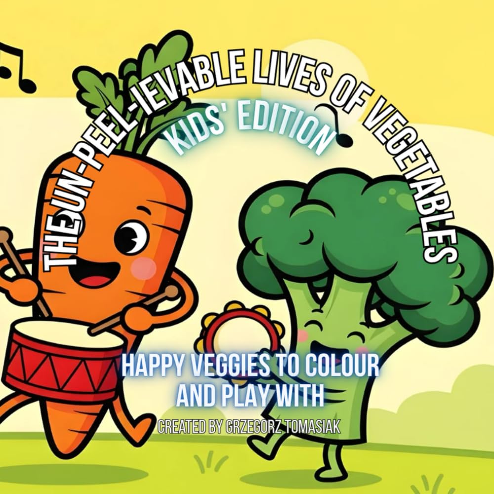 The Un-peel-ievable Lives of Vegetables – Kids’ Edition: Happy Veggies to Colour and Play With