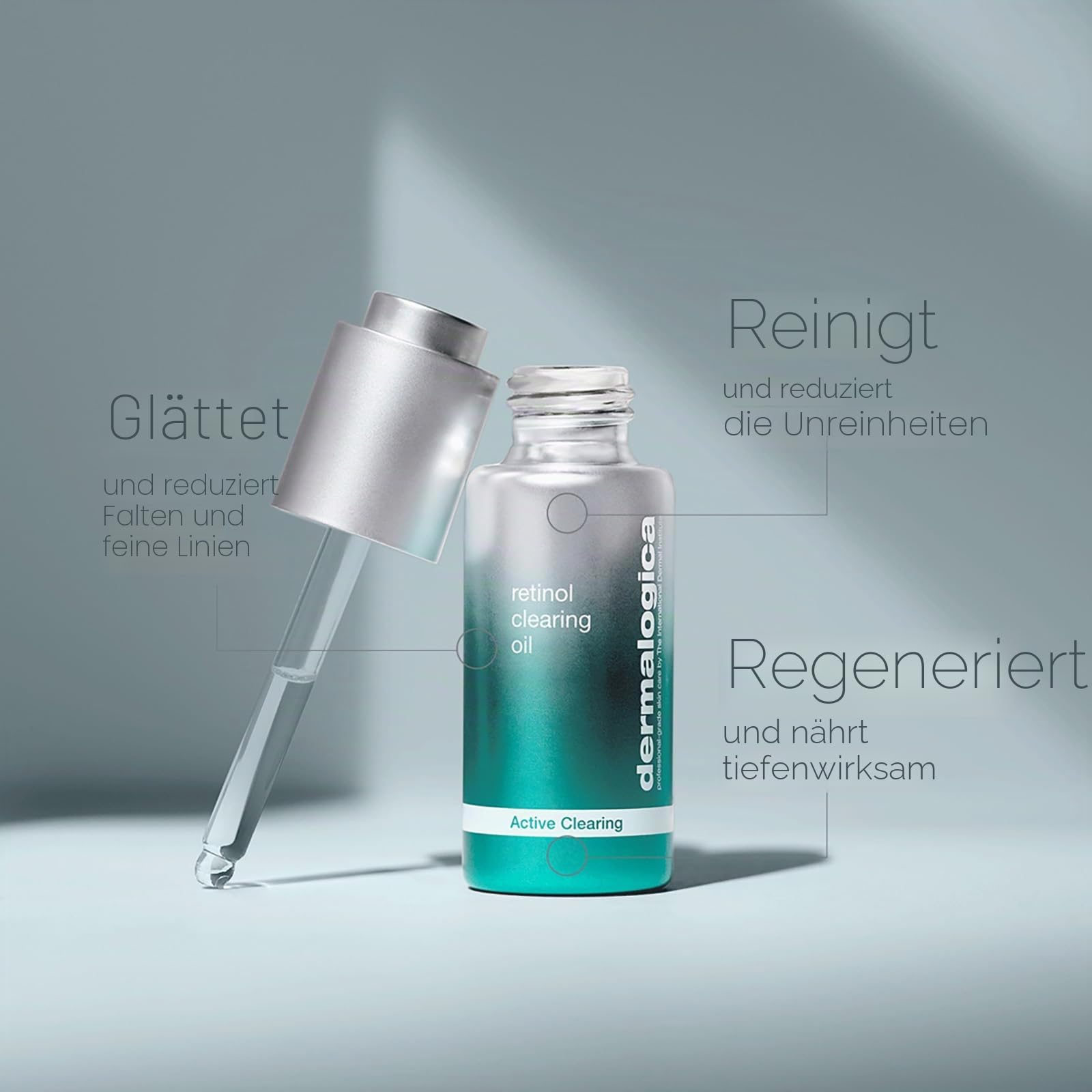 Dermalogica Retinol Clearing Oil bei Unreinheiten 30ml | Retinol-Gesichtsöl, das feine Linien und Unreinheiten gezielt behandelt und die Hautregeneration unterstützt.