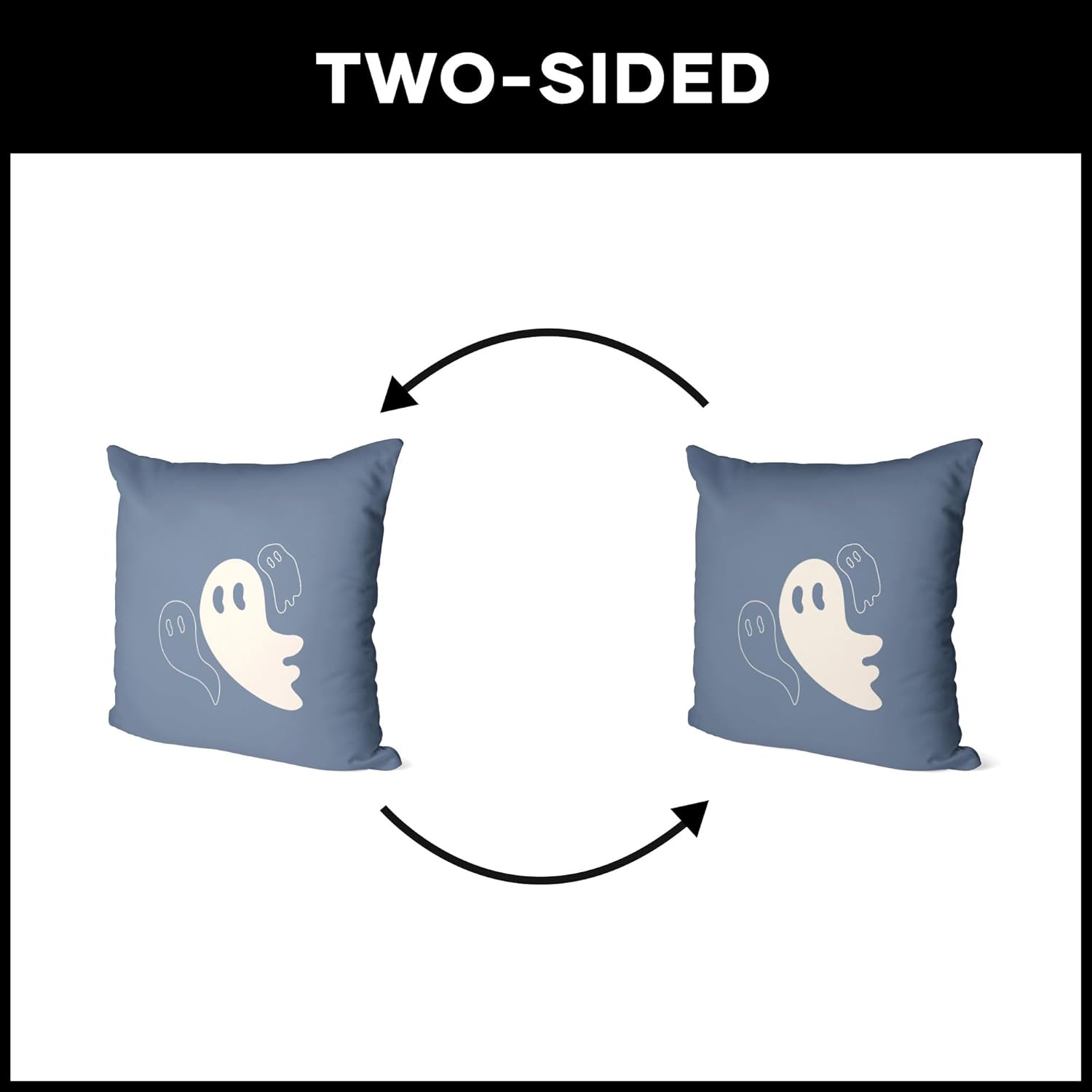 Ghostly Friends Throw Pillow 18x18 Inches by Northwest