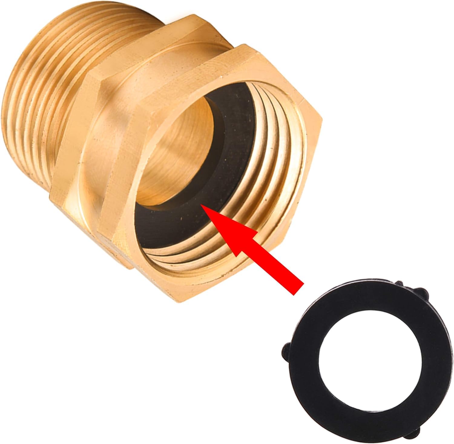 Connettori Da Giardino In Ottone 3/4" Femmina A 1/2" Maschio – Set Da 3 Pezzi Girevoli Antiperdita Per Rubinetti E Tubi Da Irrigazione