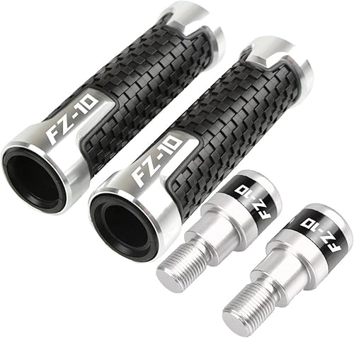 Para Yamaha MT-10 FZ-10 MT10 FZ10 2016 78 "0.866 in Agarraderas Manillar Motocicleta CNC Manija Bar Extremos Tapa Tapones de Peso Slider (Color  4)