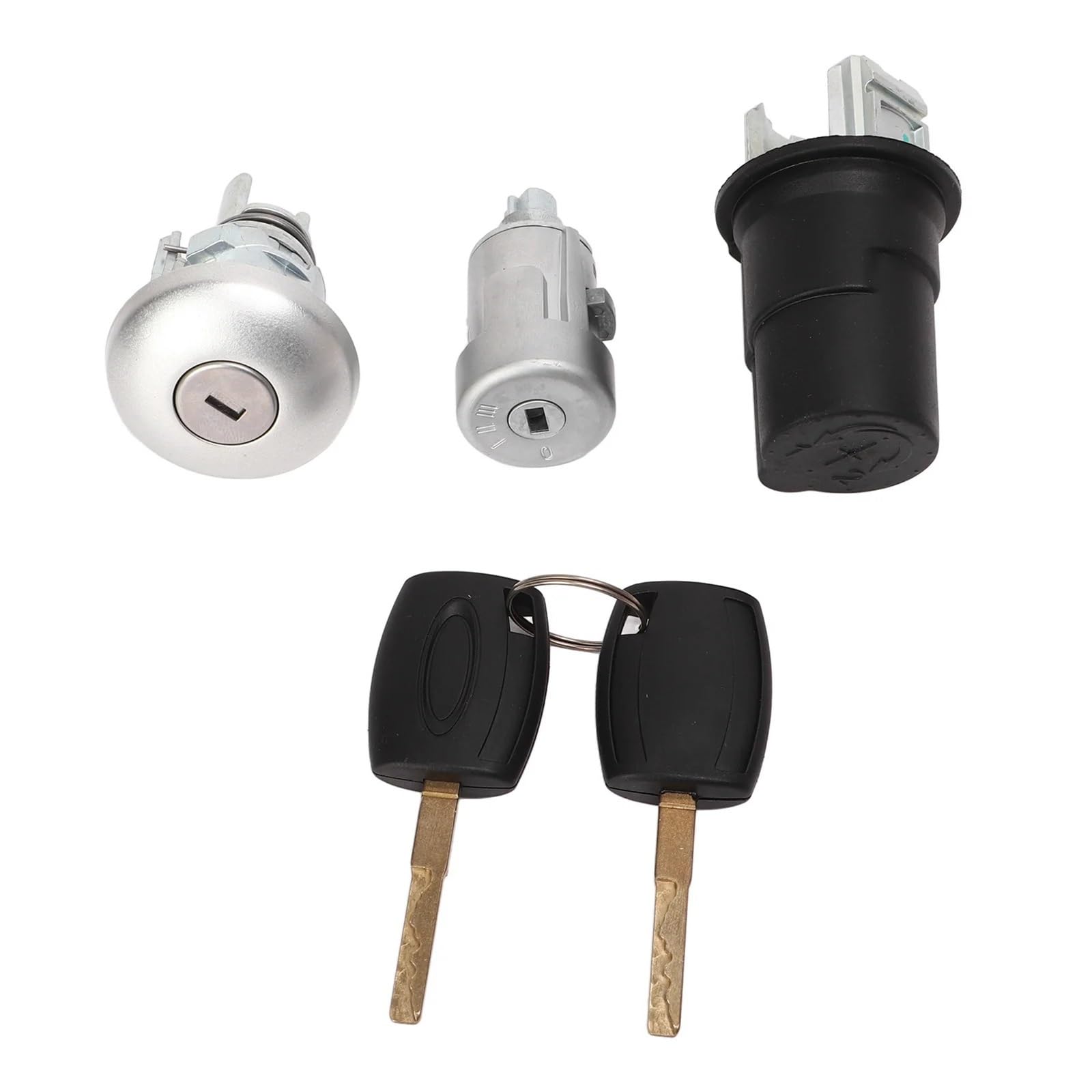 Car Door Bonnet Ignition Lock Cylinder Key Set 2408222 for Ford for Transit MK8 2014 Onwards 2012