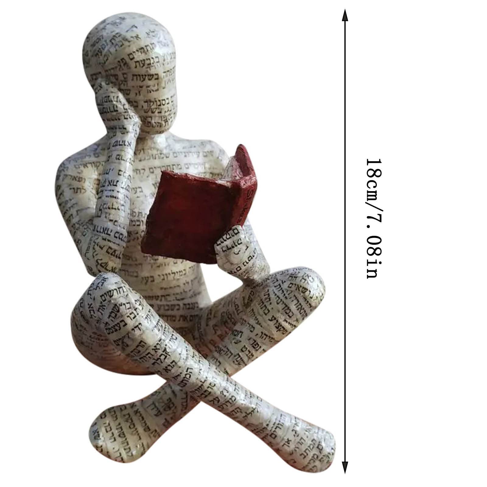 Lezen Vrouw Beeldje Pulp Boekenplank Decor Denker Stijl Hars Hars Hars Abstracte Sculpturen Beeldjes Ornamenten Home Decor Lezen Vrouw Beeldje Pulp Boekenplank Decor Denker Stijl Hars Hars Hars Abstracte Sculpturen Beeldjes Ornamenten Home Decor