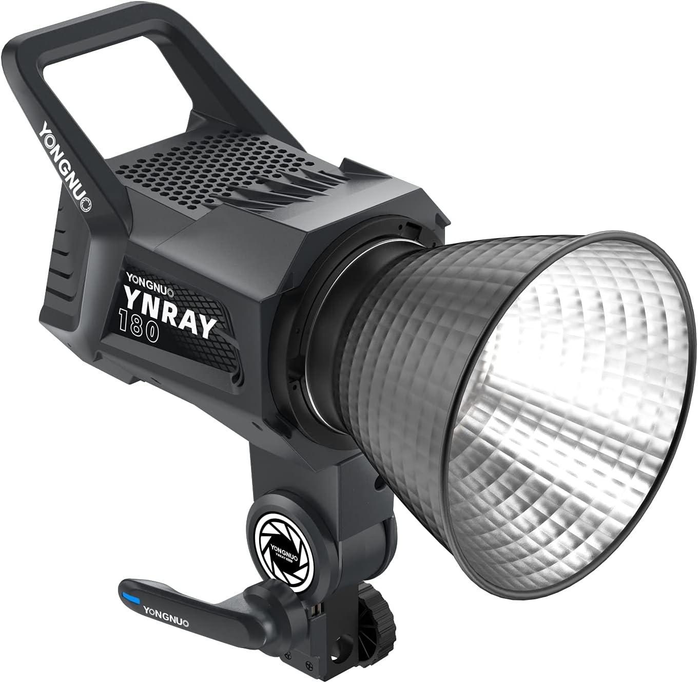 Yongnuo YNRAY180 LED Video Light, 180W 5600K COB Lamp Bead Bowen Mount CRI 96+ TLCI 98+ 65000LUX@1m 2.4G Wireless Remote Control 256 Channels for Video Recording, Wedding, Outdoor Shooting