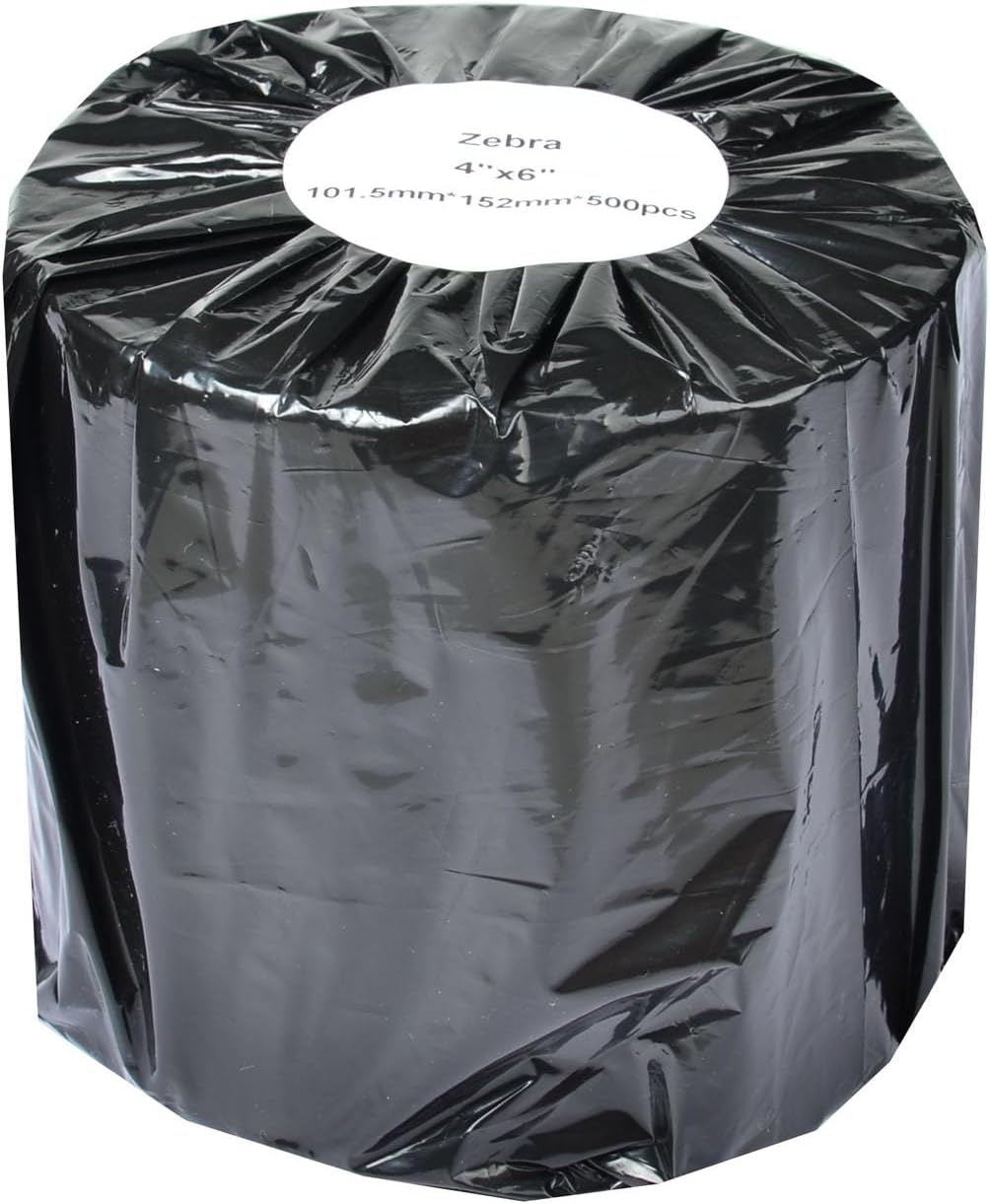 2 Rolls 4x6 Direct Thermal Labels, 500 Labels/Roll, Perforated Address Shipping Labels, Compatible for Zebra Rollo and Eltron Thermal Label Printers