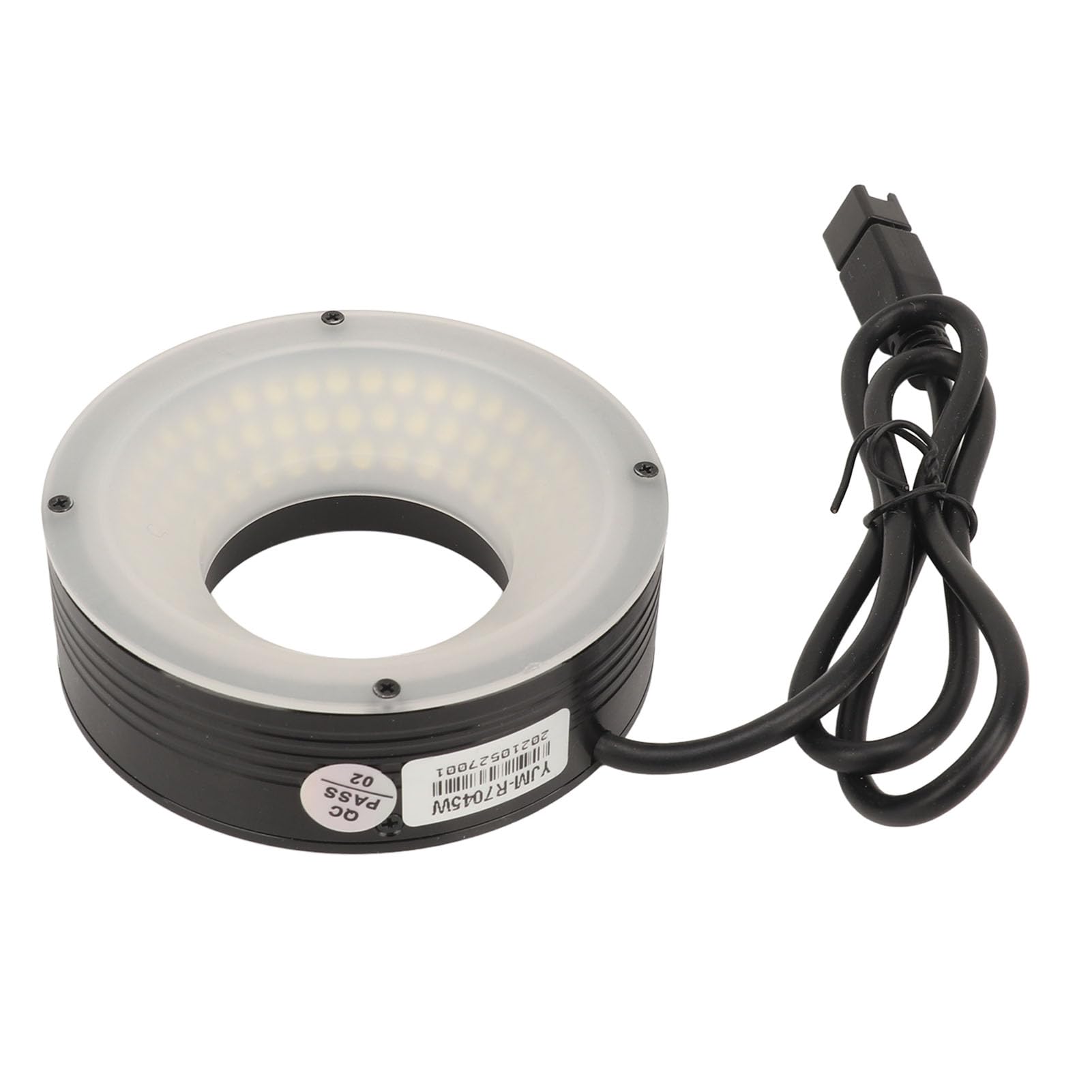Illuminatore Anulare a LED per Microscopio Stereo, Lampada Anulare per Microscopio Ad Alta luminosità, Illuminatore Sorgente Lampada per Microscopio per Binocolo, Piccolo Tornio