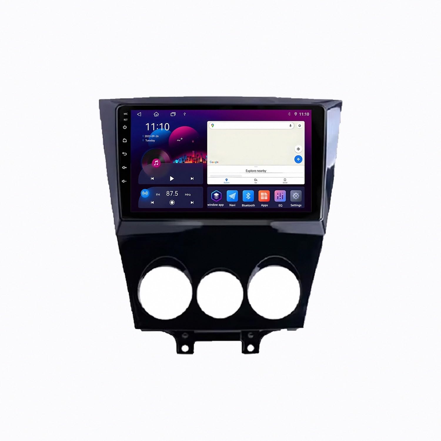 GPS coche Mazda RX-8 2003-2008 con Bluetooth Mirrorlink Android Auto y pantalla de 32GB 8
