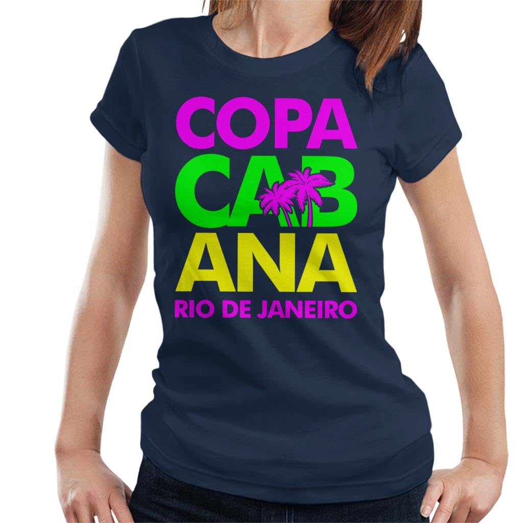 All+EveryCopacabana Neon Lettering Women's T-Shirt