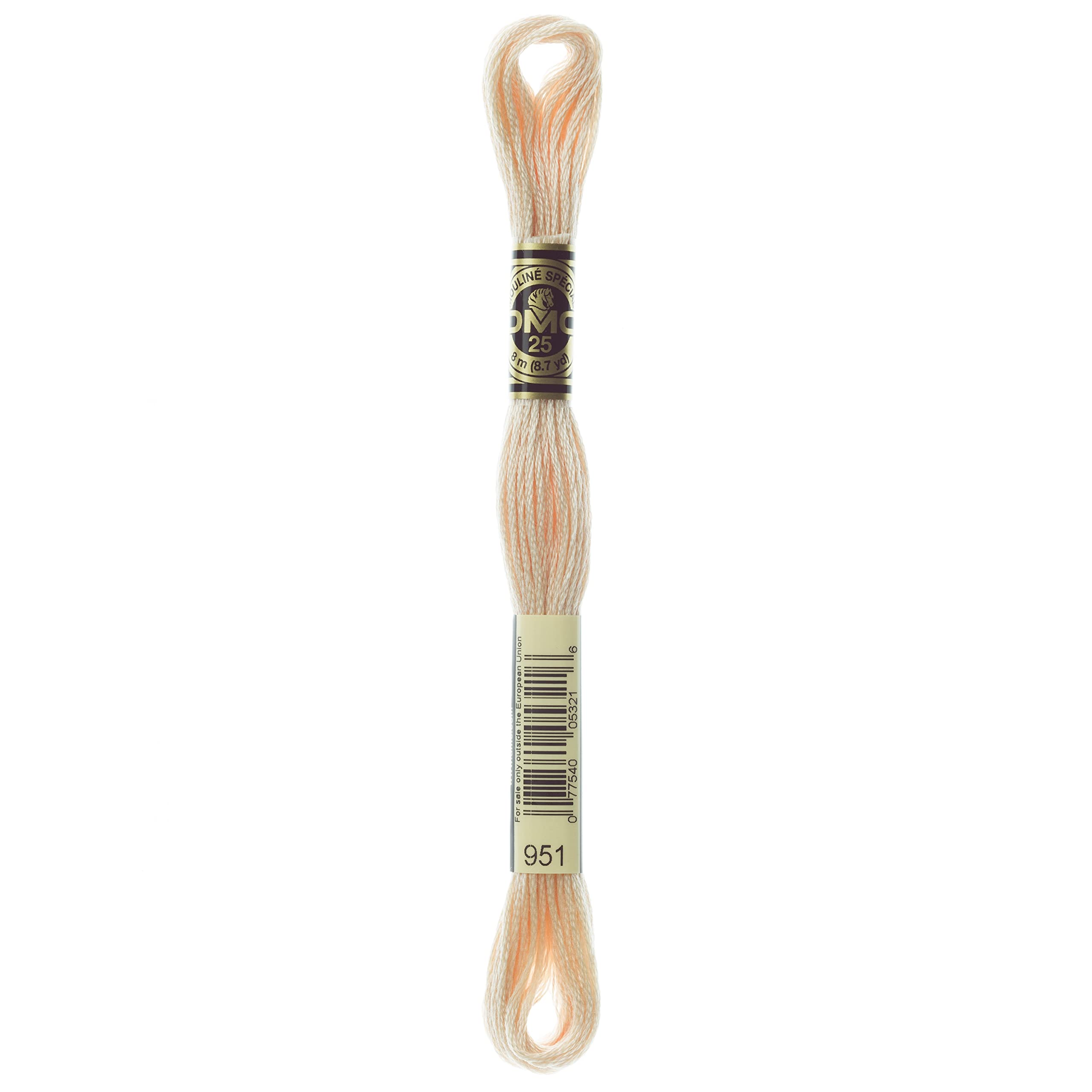 Dmc Unisex Cream/Ivory Mouline Special 25 Cotton Thread 8M (951)