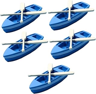 IMIKEYA 5 Conjuntos De Em Miniatura Com Remos Decoração De Casa Remos Artesanato Em Madeira Para Crianças Tema De Praia Decoração De Festa Navio De Madeira Decoração Mini