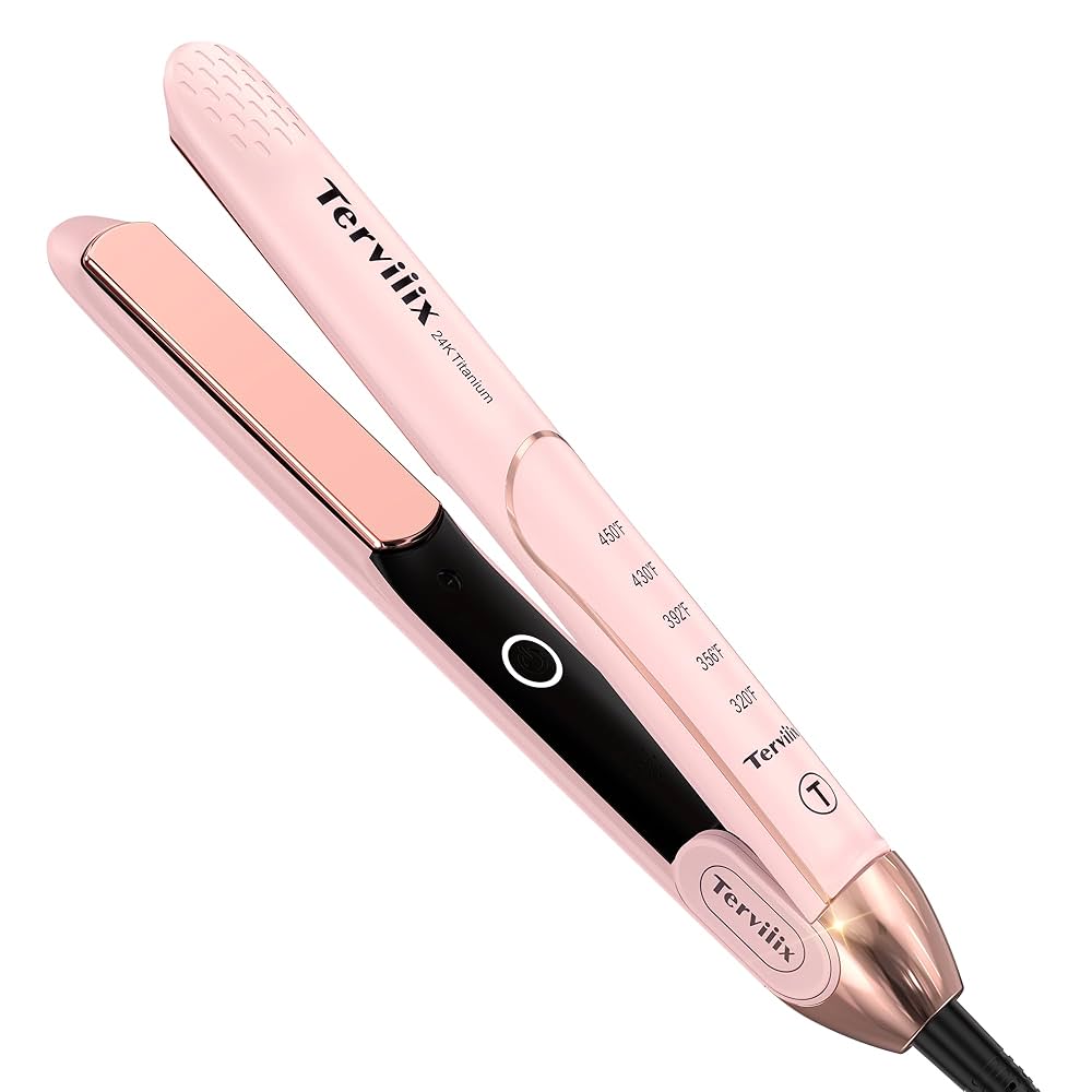 Amazon.com : Terviiix Titanium Flat Iron Hair Straightener