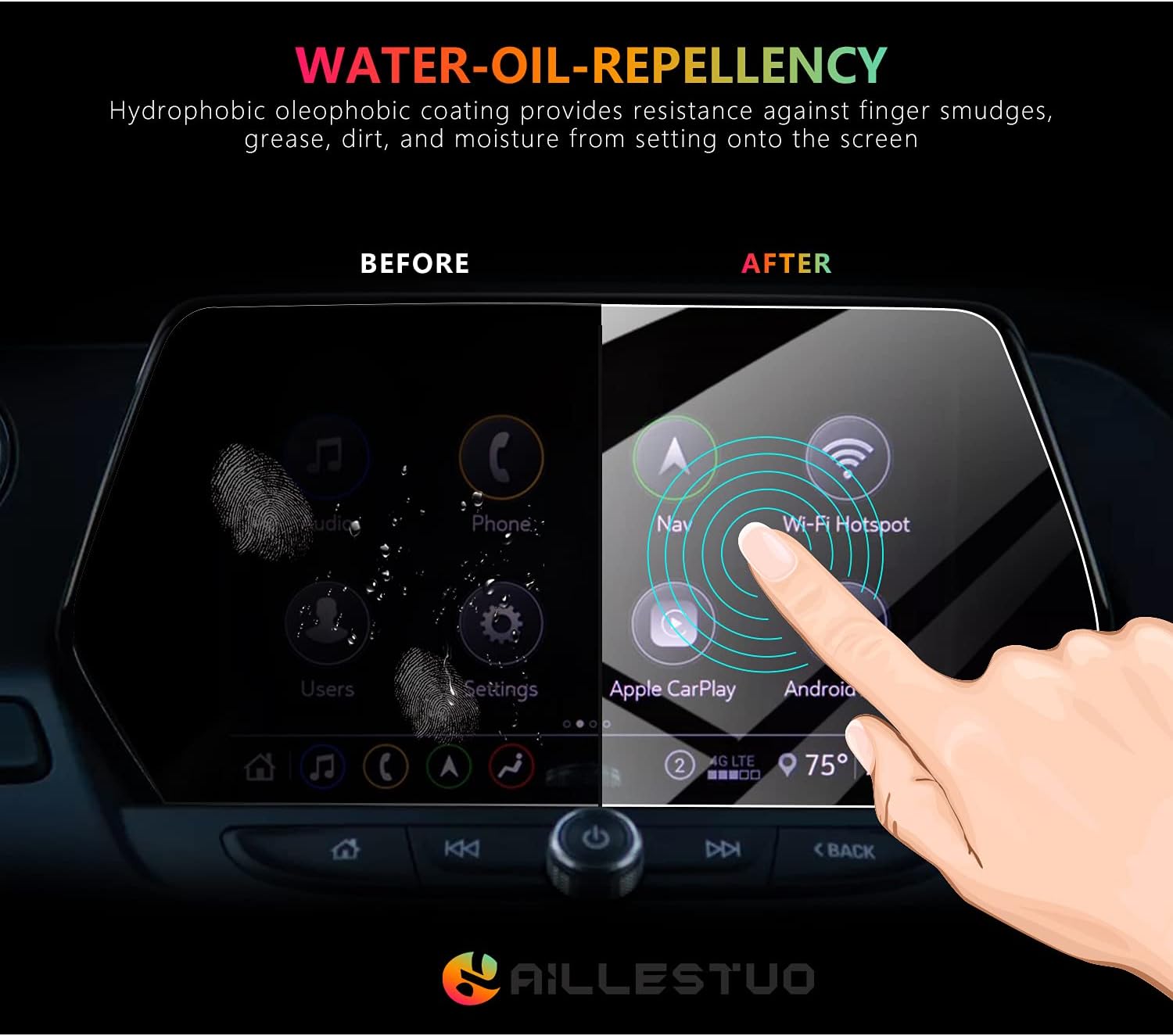 car screen protector center control touch screen protector for 2019 2020 2021 blazer 8 inch tempered glass hd scratch resistance