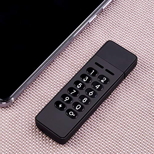 Encrypted USB Flash Drive, 32 GB Keypad Secure FIPS Certified Memory Stick, Military Grade Hardware U Disk with Password Protection, Personal USB 2.0 AES 256-bit Encryption