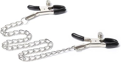 Miniatura 6 de Nipple Clamps Body Clamps with Chain Adjustable Body Clamps Body Ring Non-Piercing Chain Stainless Steel for Women Faux Body Jewelry Christmas Gifts