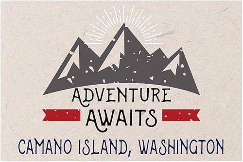 Camano Island Washington Souvenir - Imán para nevera (2 x 3 pulgadas)