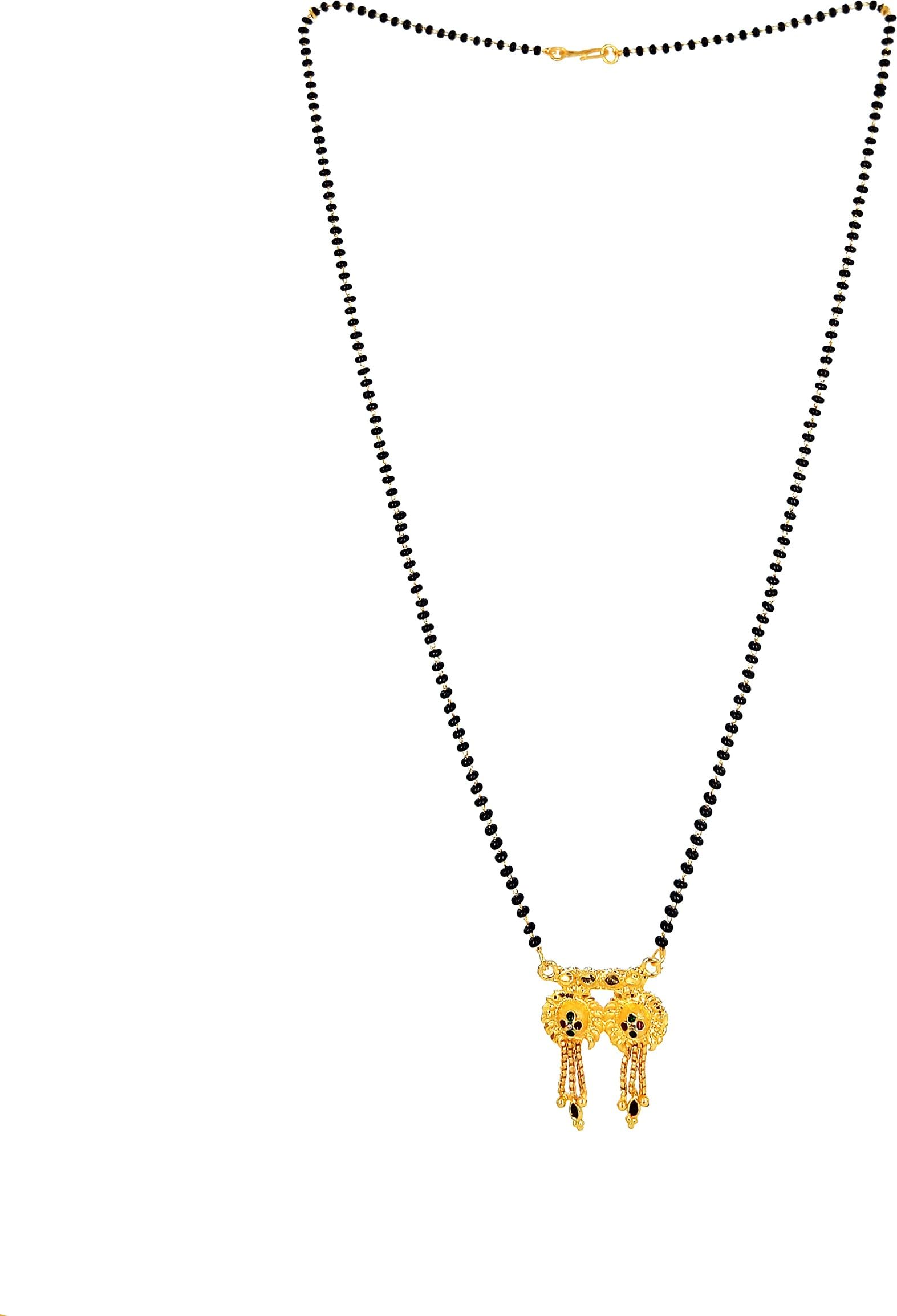 Women gold plated Stylish Mangalsutra chain (DK-DUBAL CHAKRA MINA SINGAL KIDIYA)-picture-12