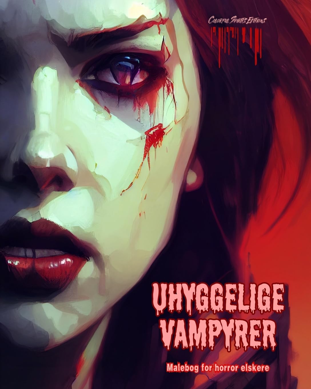 Uhyggelige vampyrer | Malebog for horror elskere | Kreative vampyrscener for teenagere og voksne: En samling af skræmmende designs, der stimulerer kreativiteten