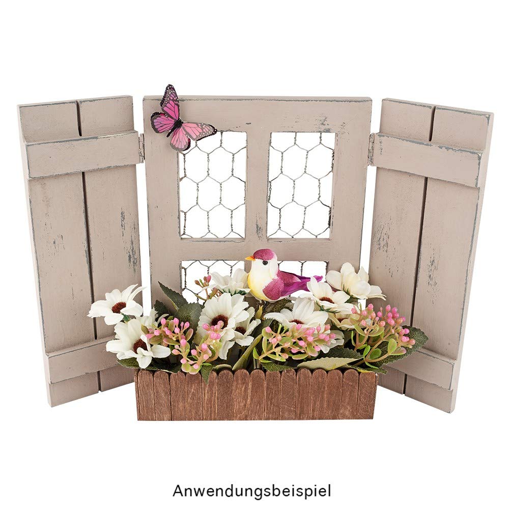 Deko-Federvögel, Rotkehlchen, 2cm X 6,5cm X 3,8cm, Produktbild-Vorschau 11