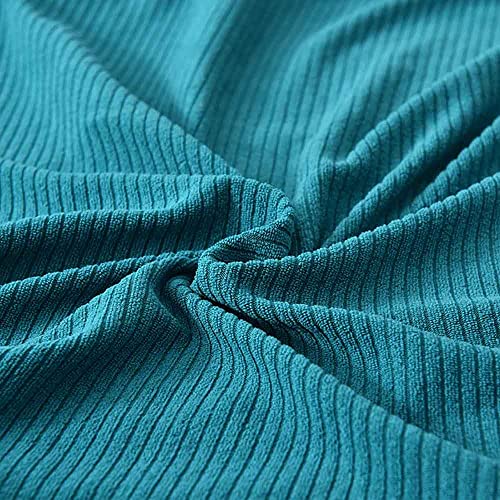 Housse de canapé blanche jacquard extensible pour salon lumineux - 3