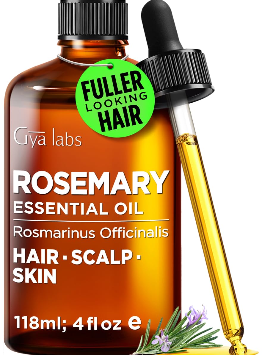 100% Pure Rosemary Essential Oil for Skin &amp; Diffuser - 4 Fl Oz