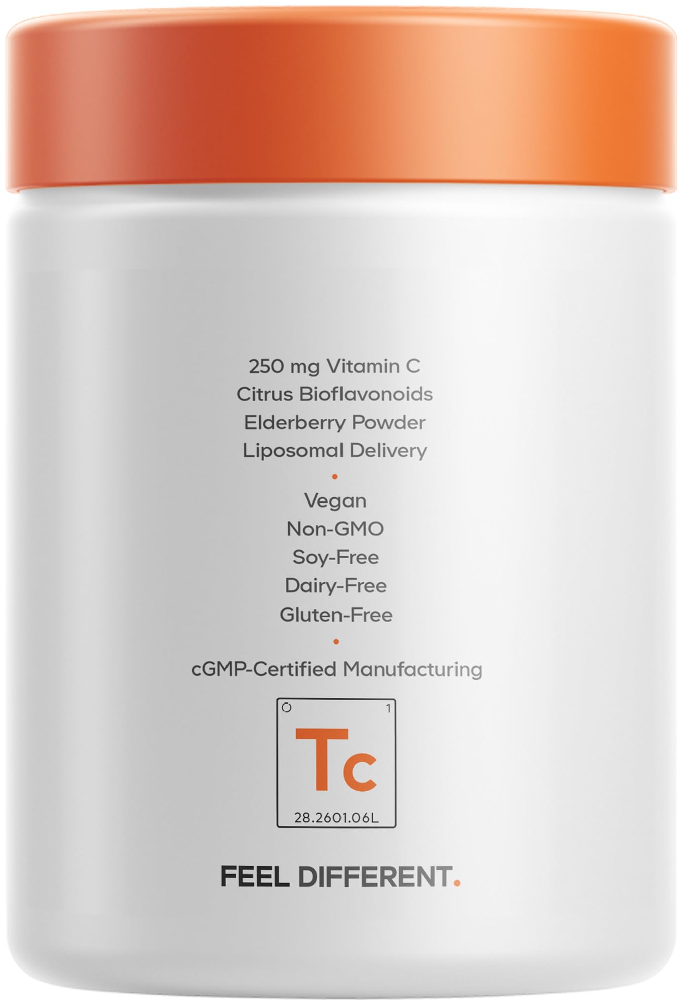 Codeage Teen Vitamin C+ Supplement - Liposomal 250mg Vitamin C for Teenagers - Quercetin, Zinc, Elderberry & Rosehip Extracts, Citrus Bioflavonoids - Ages 12-18 - Gluten-Free, Non-GMO - 60 Capsules — Amazon image 9