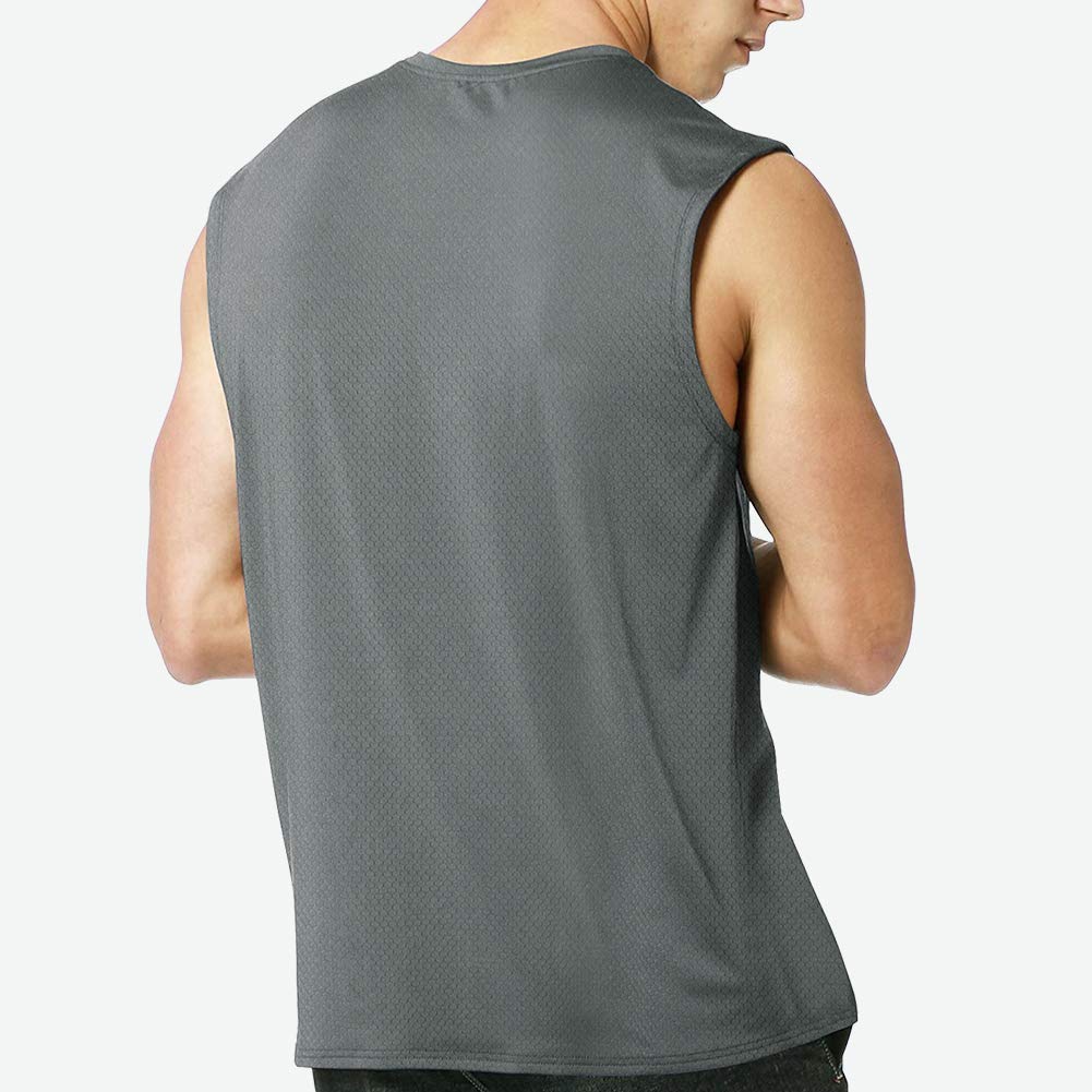 Visiter la boutique MEETYOO MEETYOO Debardeur Homme, Manches Maillot Running Tee Shirt pour Sports Jogging Musculation Vest in use