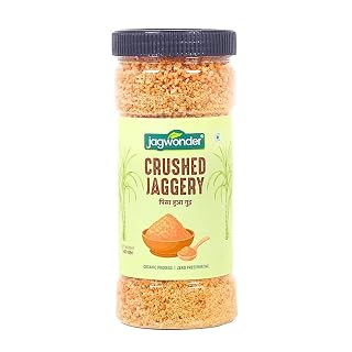 Jagwonder Jaggery Powder 500gm Gur Powder in Crushed Form |Pure & Healthier Sugar Alternative |100% Natural Hand Seived Junk Free |Organically made & Chemical free
