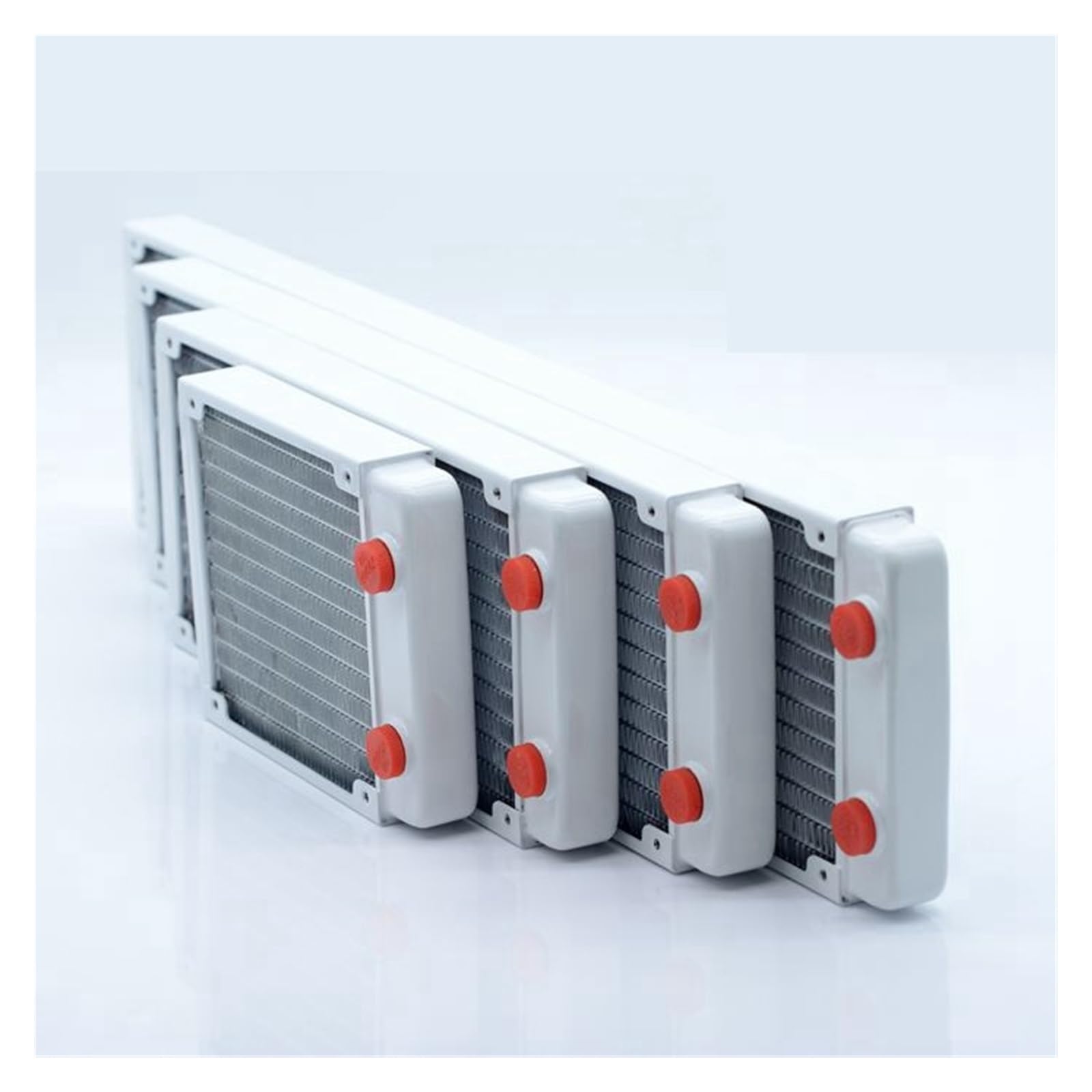 Scambiatore Dissipatore di Calore Radiatore da 360 Mm Rame 2,7 Cm Ventole di Raffreddamento Ad Acqua Bianche con Spessore del Dispositivo di Raffreddamento del Liquido 12 Cm(Noir)