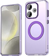 WBWONE Cover per Xiaomi Redmi 13 4G / Poco M6 4G Custodia, [MagSafe Compatibile]/Ultra Sottile TPU Anti-Impronta Antiurto Traslucido Design - Viola