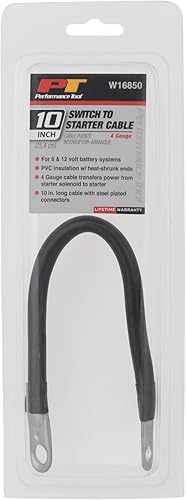 Miniatura 2 de Performance Tool W16850 4GA 10 pulgadas interruptor de batería a cable de arranque, negro