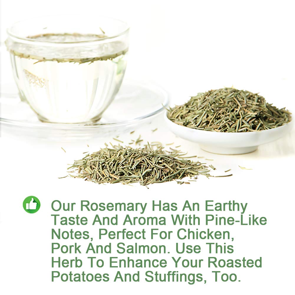 Plant Gift Natural Rosemary Tea, romero té, Loose Leaf, Hoja suelta, condimento de romero, Rosemary deja té de hierbas para mejorar la memoria 80G/2.82oz